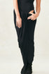 Jersey Draped Front Skirt Black
