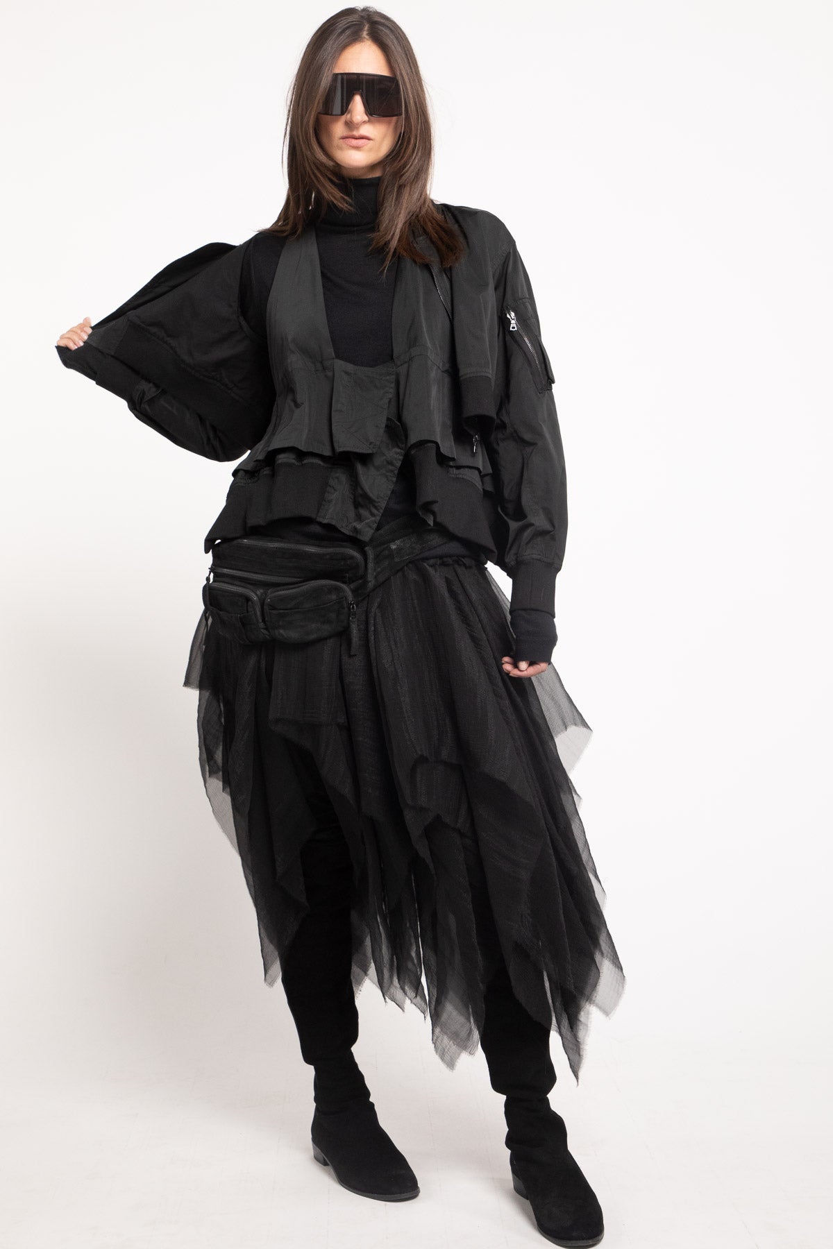 Taffeta Two Piece Bomber with Removable Vest Urban Zen