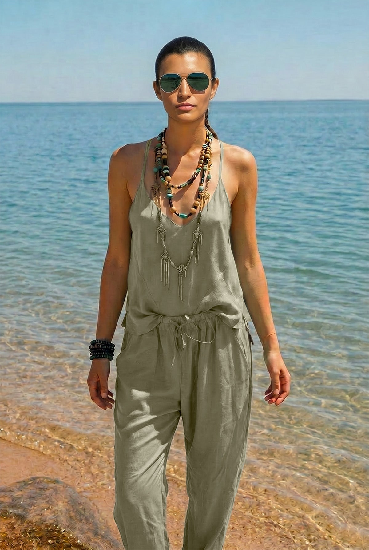 Silk Habotai Cami Vacances