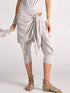 Linen Jersey Mini Sarong Silver