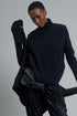 Black Cashmere Turtleneck Sweater