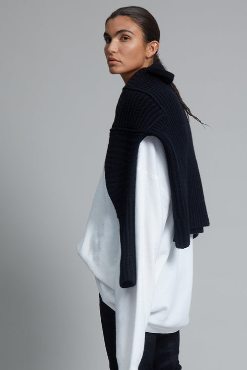 Bonnie Young Cashmere Crewneck Ivory P S M L