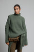 Green Cashmere Turtleneck Sweater
