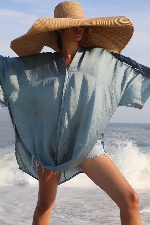 Draped Kimono Shirt