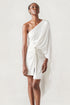 Jersey Short Cape Dress Ivory XS S M L