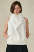 Neoprene High Neck Top Ivory XS S M L XL
