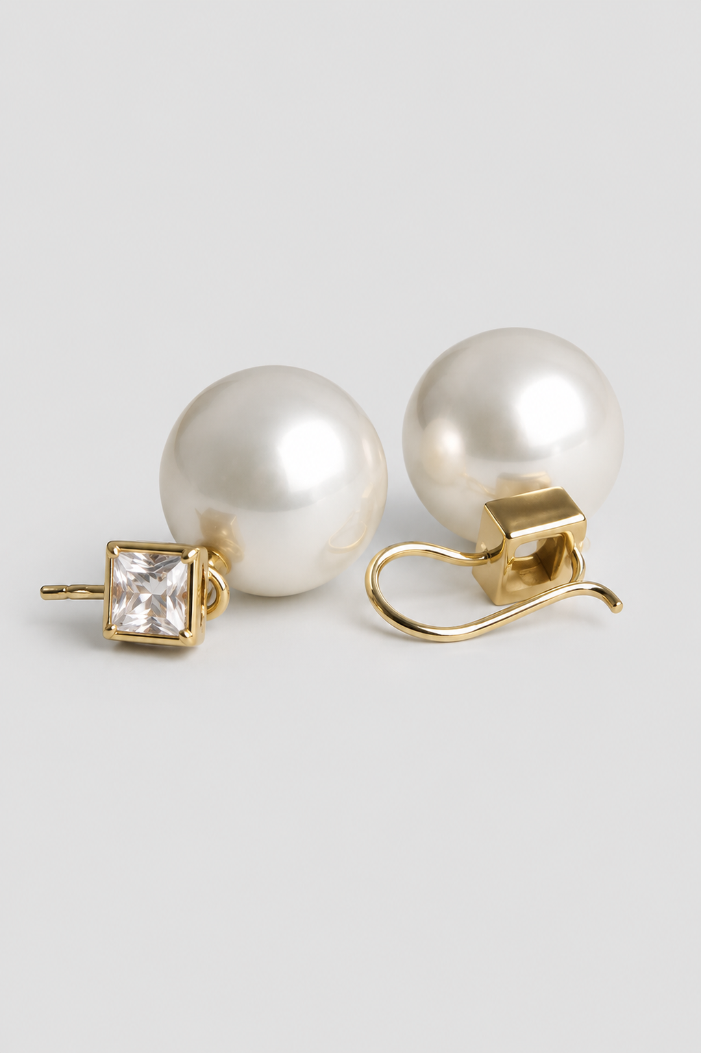 Heike Grebenstein 14-15mm White Pearls Earrings Heike Grebenstein