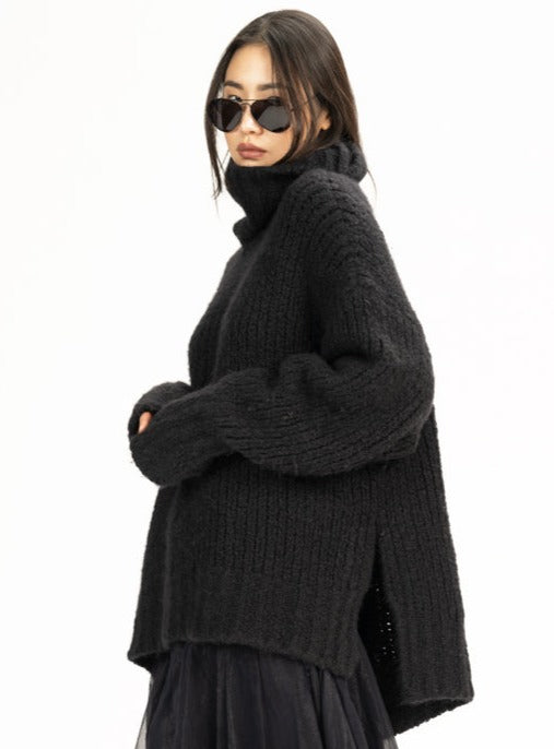 Cashmere Turtleneck Black P S M L