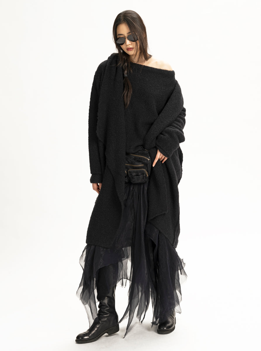 Cloud Cashmere Hooded Prayer Coat Urban Zen