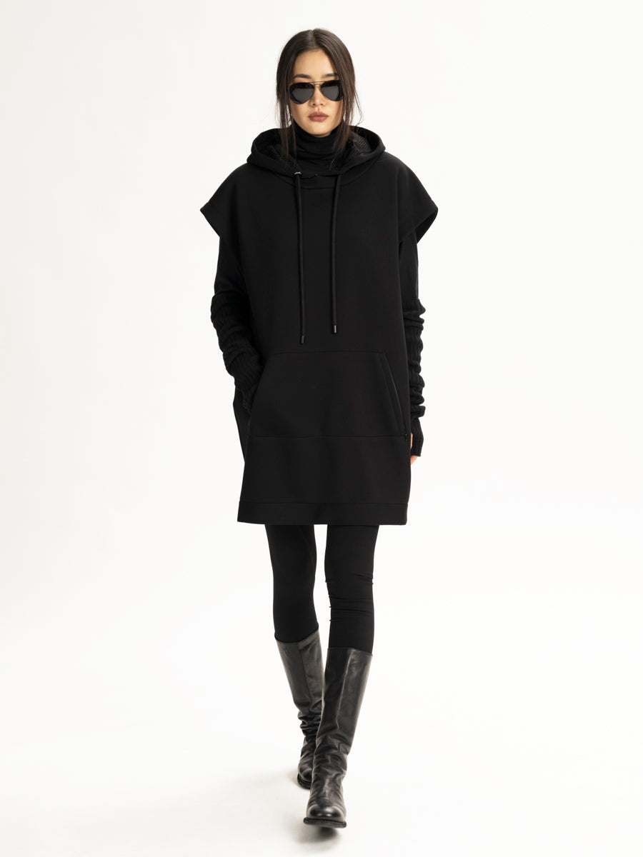 Neoprene Hooded Vest Black P/S S/M M/L