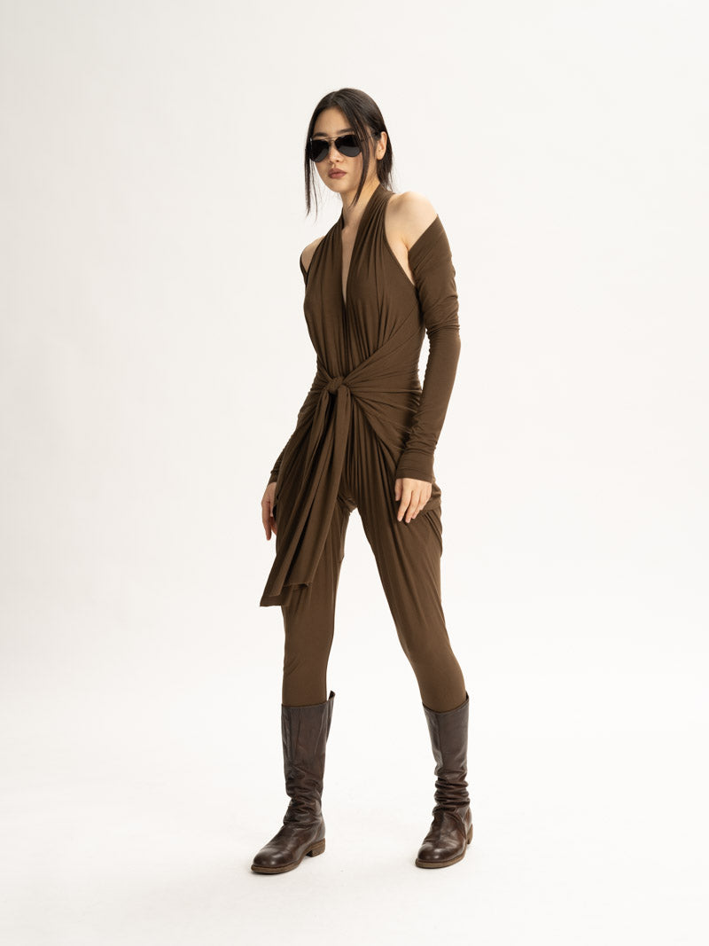 Jersey Shrug - Moss & Russet Urban Zen