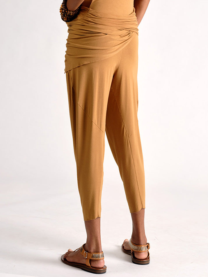 Jersey Draped Pants Bronze