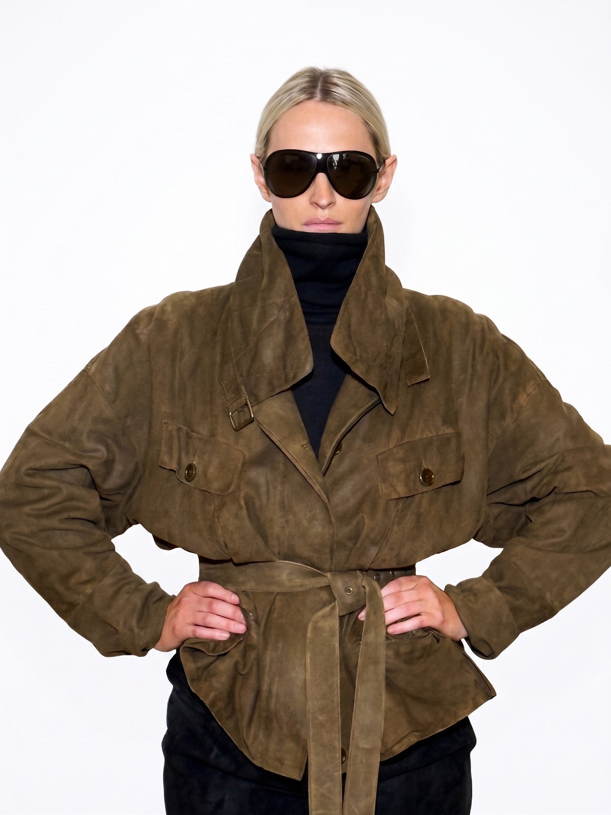 Blousoned Waxed Suede Jacket Urban Zen