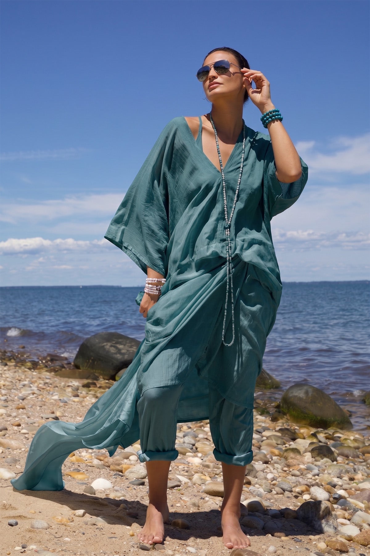 Cotton Silk Rae Kaftan Vacances