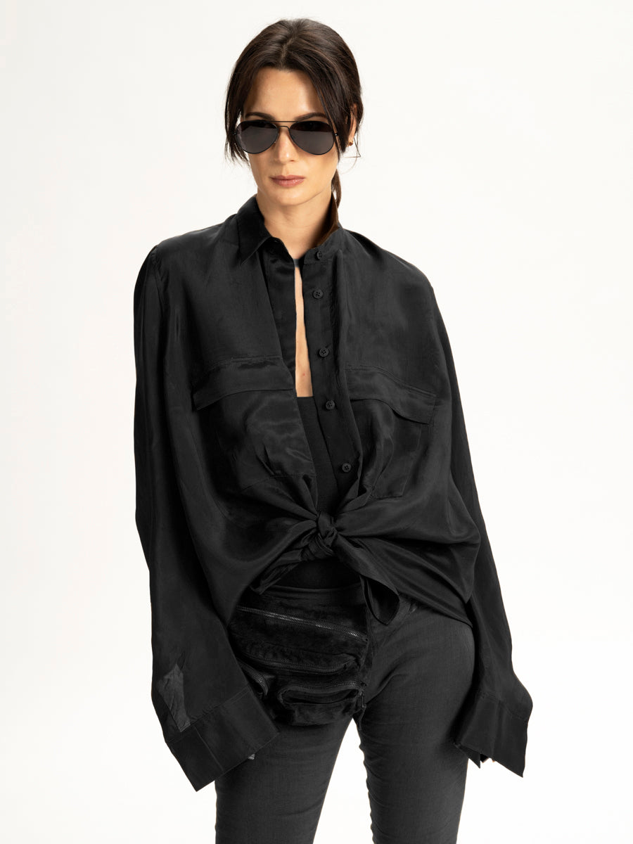 Parachute Silk Oversize Shirt
