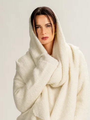Cloud Cashmere Big Neck Cozy Ivory Urban Zen