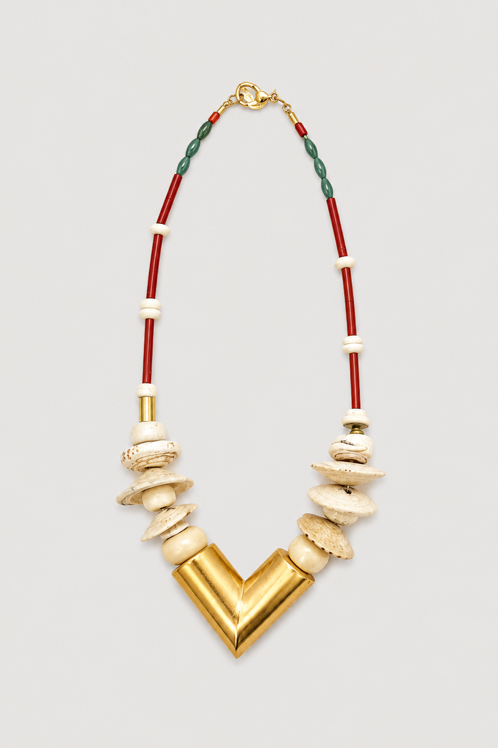 Robert Lee Morris Short Shell Chevron Necklace Robert Lee Morris