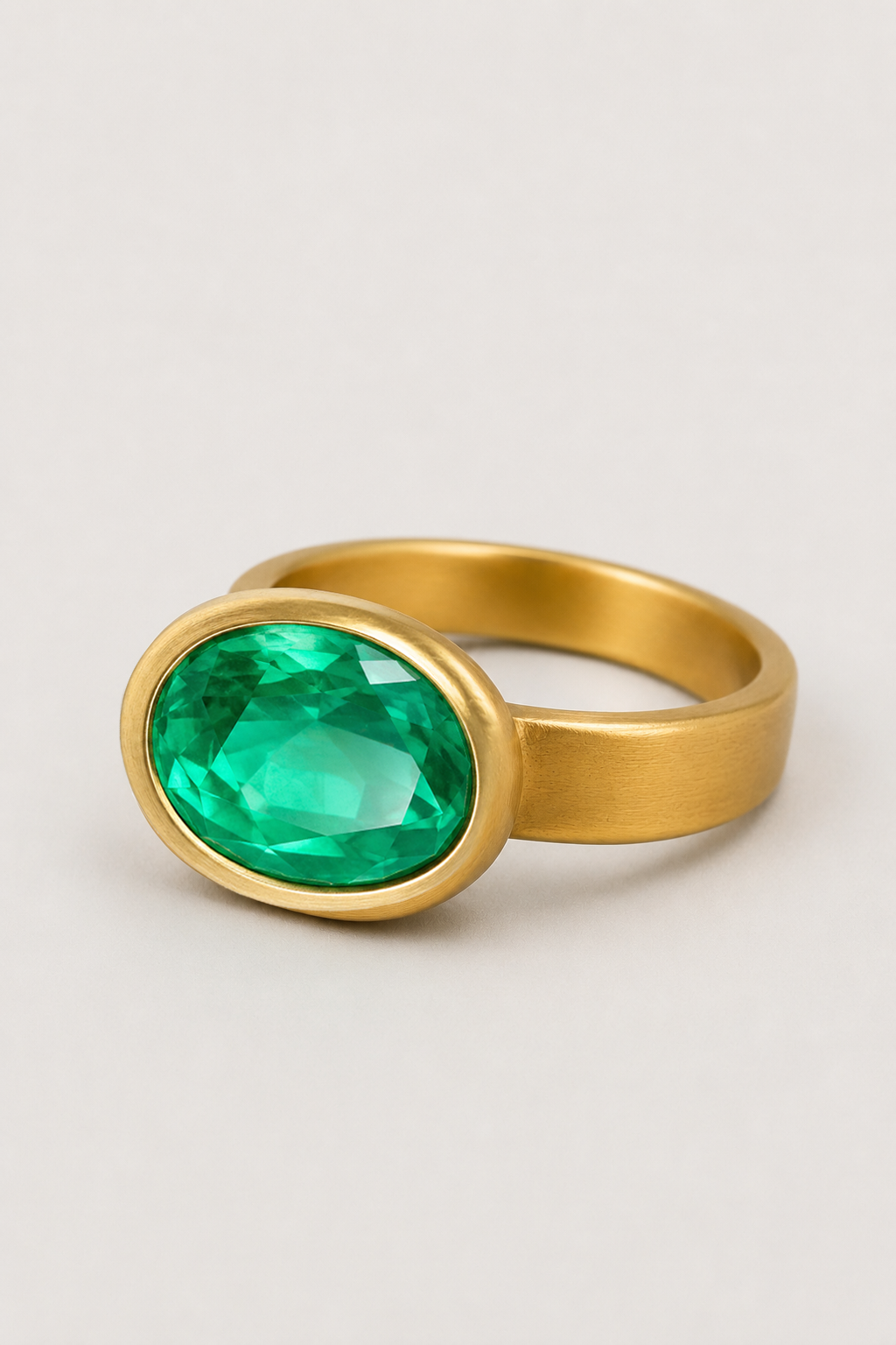 Heike Grebenstein 22K Gold 2.4ct Colombian Emerald Heike Grebenstein
