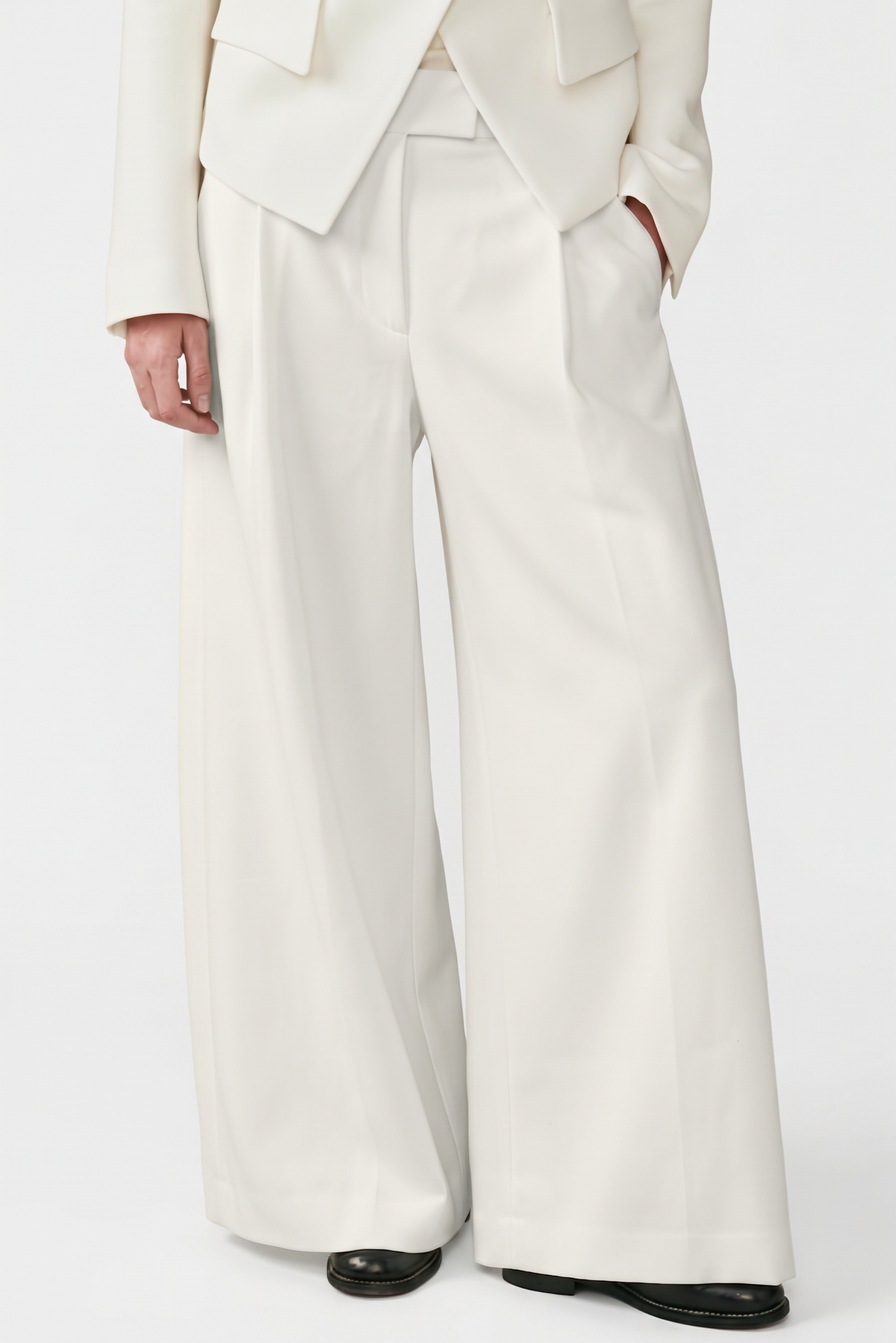 Neoprene Pleated Wide Pant Urban Zen