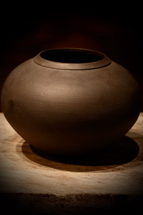 Todd Marshard Short Black Ceramic Vase Black