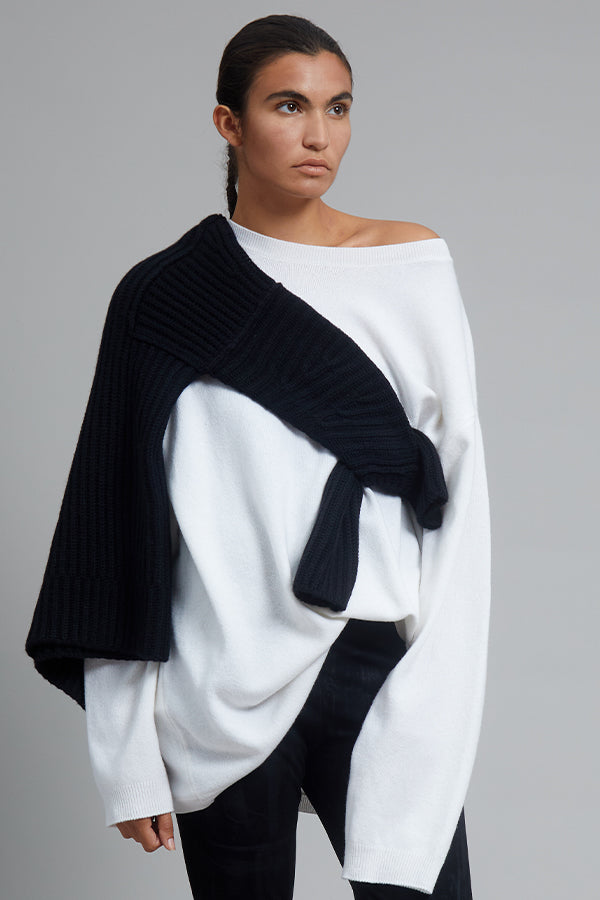 Bonnie Young Cashmere Crewneck Ivory P S M L