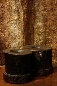 Ethiopian Wood Mortar Brown O/S