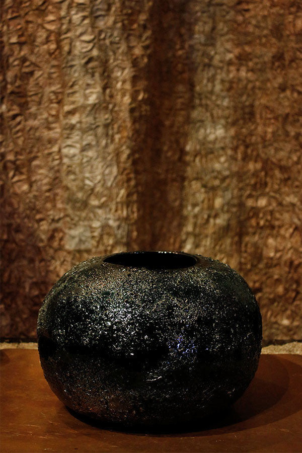 Gaya Black Stoneware Sphere Black