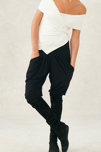 Jersey Draped Jodhpur Black XS S M L XL
