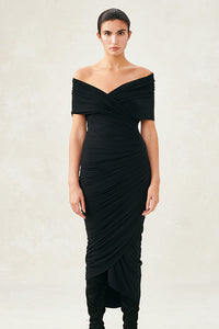Off The Shoulder Dress Black XS S M L