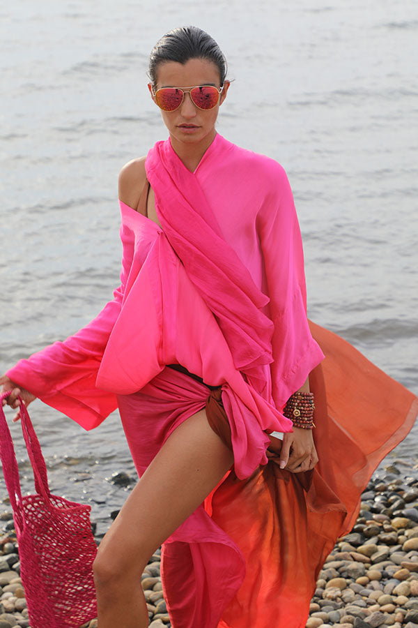 Draped Kimono Shirt