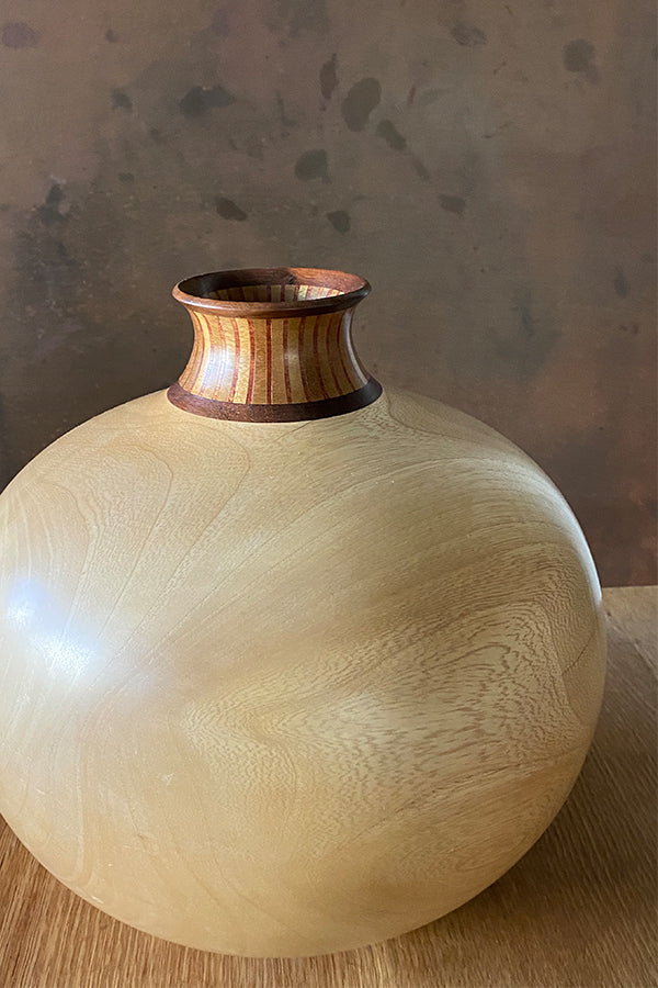 Colombian Wood Vase