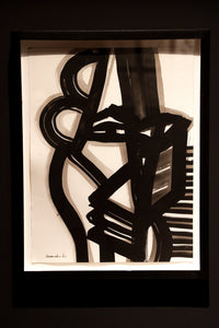 Philippe Dodard Painting Five Black and White 