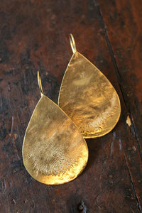 Carolyn Roumeguere Gold Teardrop Earrings Gold OS