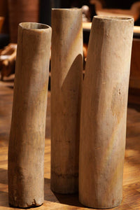 Light Wood Vessels Tan